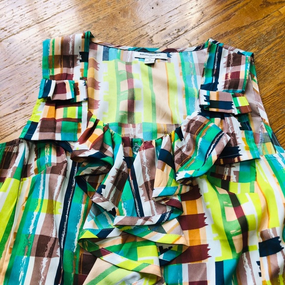 Banana Republic Colorful Pattern Ruffle Tank Top - Picture 7 of 8